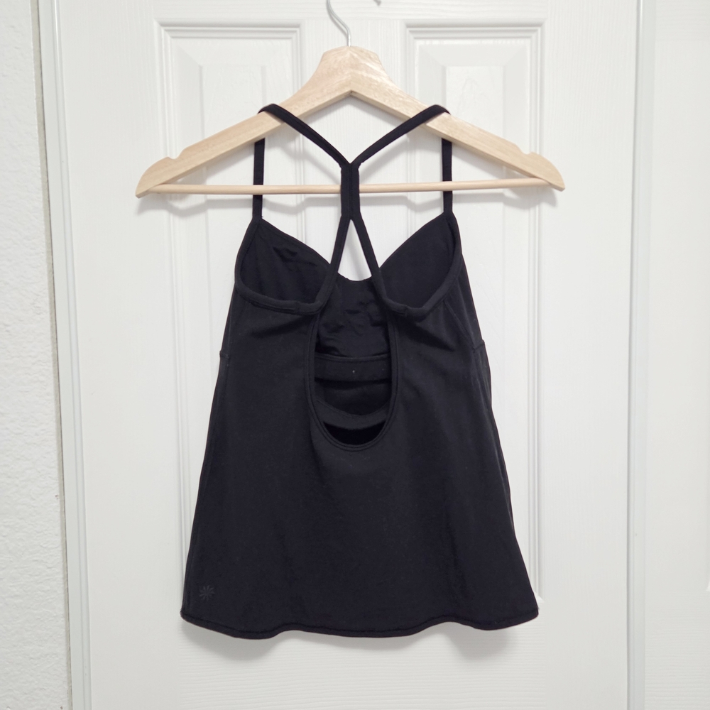 athleta vinyasa support strappy racerback v neck cami crop tank - Picture 5 of 8